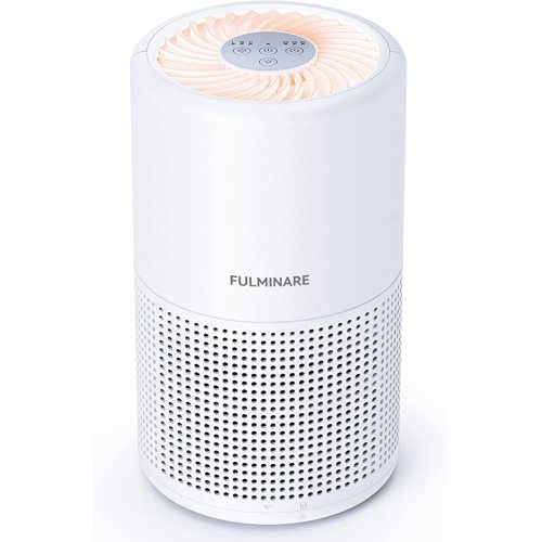 Air Purifiers for Bedroom, FULMINARE H13 True HEPA Air Filter, Quiet Air Cleaner With Night Light, Portable Small Air Purifier for Home, Office, Living Room