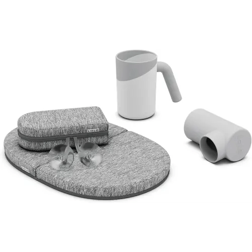Lalo Bathtime Essentials - Includes Knee & Elbow Saver, Rinse Cup, & Spout Cover - Comfortable & Secure Baby Bath Essentials Made with Safe, Durable Materials and Easy to Clean - Coconut