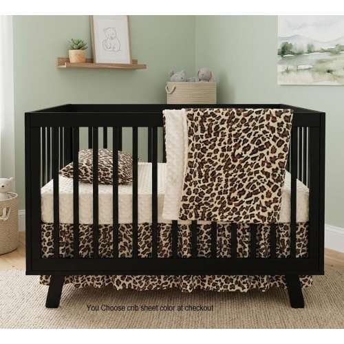 Leopard Print Crib Bedding Set Safari Baby Bedding Sale! Clearance Free Shipping