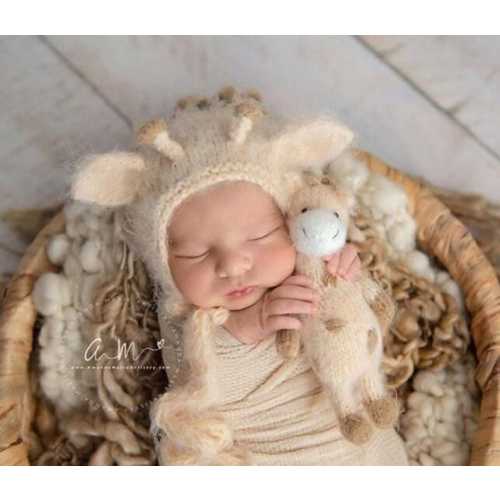 Newborn Photoshoot Outfit Giraffe Newborn Costumes Newborn Bonnet and Giraffe Doll Newborn Giraffe Prop Newborn Boy Girl Photo Outfit - Etsy