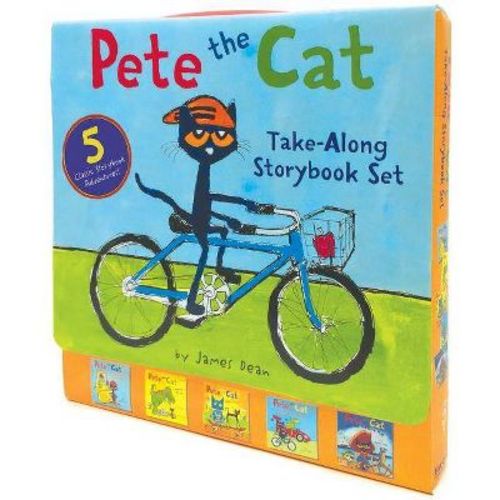 Pete the Cat TakeAlong Storybook Set : Construction Destruction / Cavecat Pete / RoboPete / Go Pete - by James Dean (Paperback)