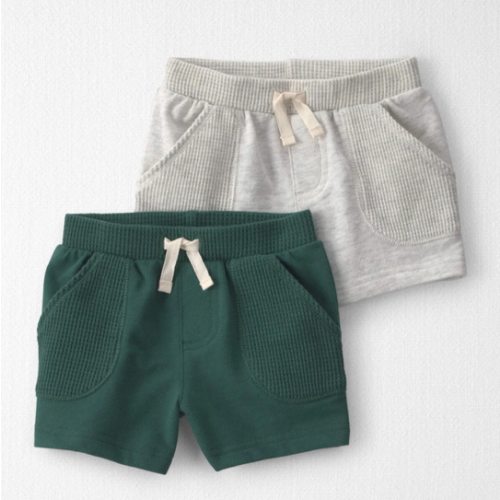 Baby 2-Pack French Terry Shorts Made with Organic Cotton - Little Planet | Carter's