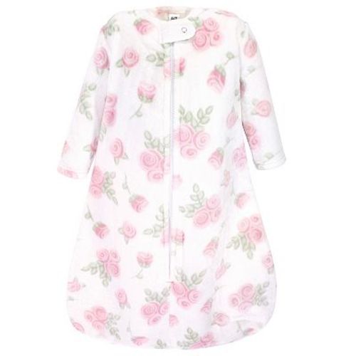 Hudson Baby Infant Plush Sleeping Bag, Sack, Blanket, Pink Rose