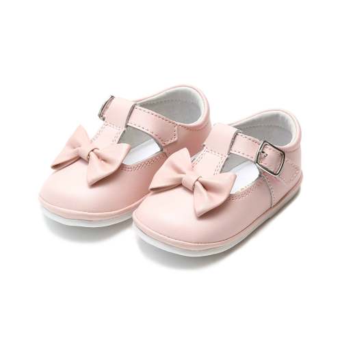 Angel Baby Girls Minnie Bow Leather Mary Jane – L'Amour Shoes