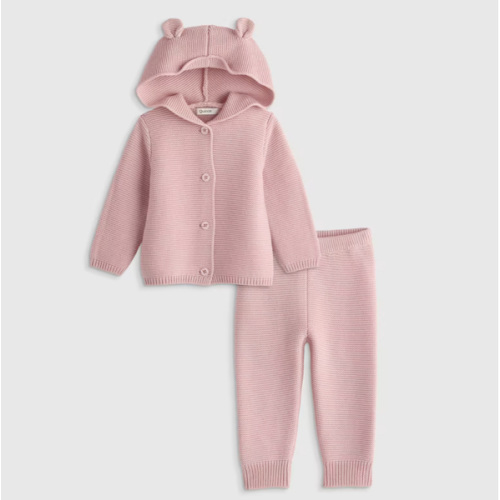 100% Organic Cotton Sweater Set in Silver Pink (it’s in stock ignore what it says)