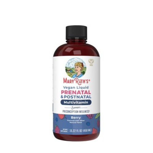 MaryRuth's Prenatal & Postnatal Liquid Multivitamin - Berry - 15.2 fl oz: With Biotin