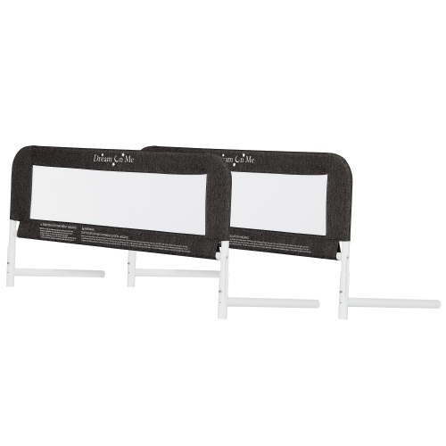 Dream On Me Mesh Security Bed Rails, Double Pack, Black