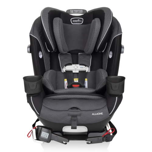 Evenflo All4One All-in-One Convertible Car Seat with SensorSafe (Aries Black)