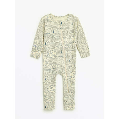 Walking on Water PJ Footless Onesie Ribbed Cotton-Bamboo Blend – Holy Pals