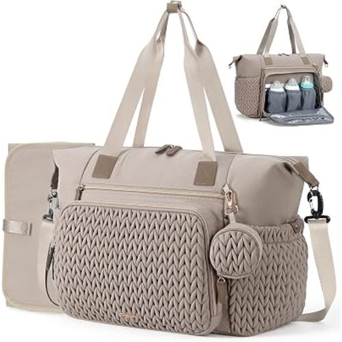 Diaper Bag Tote, Large Baby Hospital Bag for Labor Delivery Mom