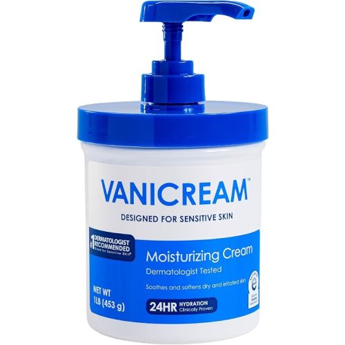 Vanicream Moisturizing Cream, Body & Face Moisturizer, 16 Oz Pump Dispenser