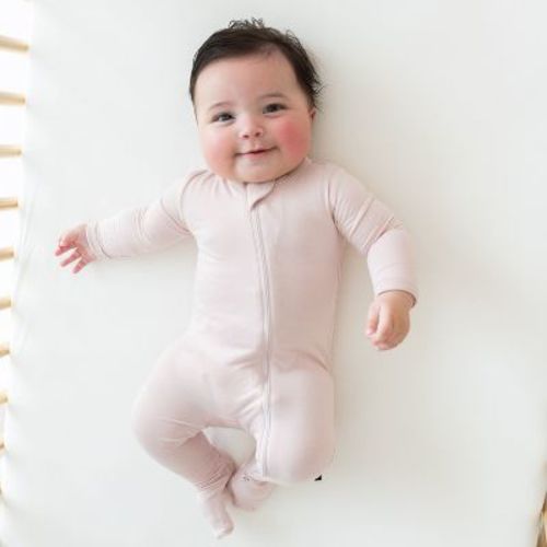 Kyte Baby Zippered Footie In Blush