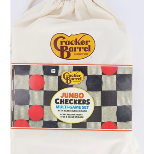 Jumbo Checker Rug Game Set