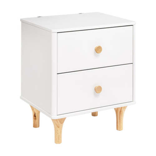 Lolly Nightstand With USB Port - White / Natural