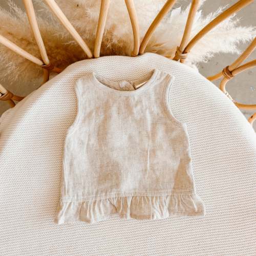 The Fern Top - Linen