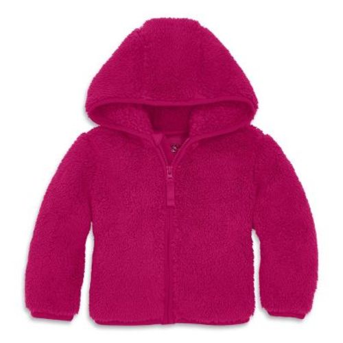 Primary Baby Teddy Fleece Jacket in Raspberry Size 3-6 Months