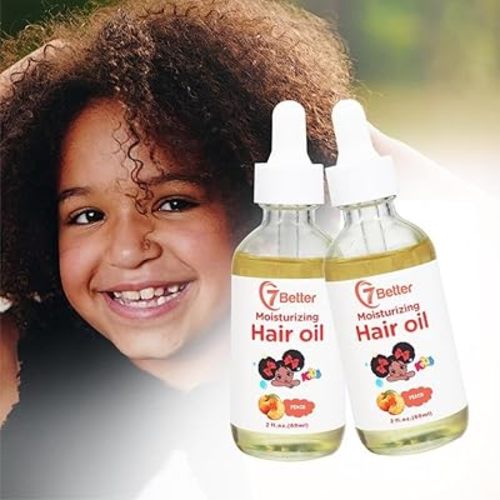 Natural Baby Kids Hair Care Products - Extra Strength Growing & Nourishing Serum with Black Seed Oil for Powerful Thick, Full Hair Growth