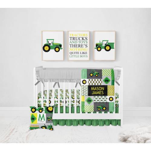 Baby Boy Tractor Bedding, Farm Nursery Bedding, Boy Crib Bedding, Tractor Crib Bedding, Country Baby, Boy Nursery Bedding, Farm Crib Bedding