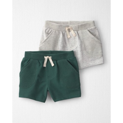 Baby 2-Pack French Terry Shorts Made with Organic Cotton - Little Planet | Carter's