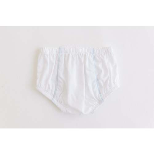 Diaper Cover- Blue Trim