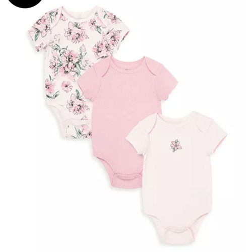 Girls' Dream Bodysuit, 3 Pack - Baby