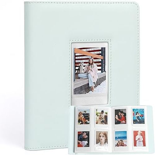 Powerful Photo Album, 288 Pockets Polaroid Album, 2x3" Photo Instax Mini 7 8 9 11 25 26 50s 70 90 Album Book for Fuji Kodak Zink Polaroid Instant Camera Film (Green)
