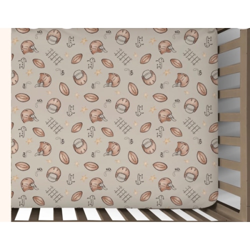 Football Crib Sheets for Sports-Themed Nurseries