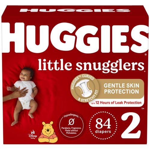 Huggies Little Snugglers Diapers, Size 1, Size 2, Newborn, Premie