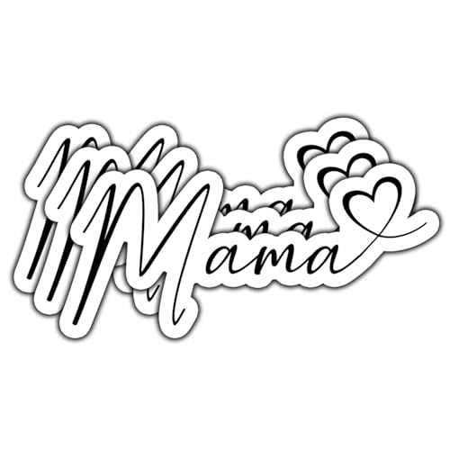 (3Pcs) Mama Mom Sticker Gifts for Mom Motivational Quote Grandma Decals Waterproof Vinyl Stickers for Books Laptops Phone Water Bottles Tumbler Cup Kindle 3 Inch