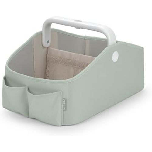 Skip Hop Diaper Caddy Organizer with Touch Sensor Night Light Nursery Style Sage