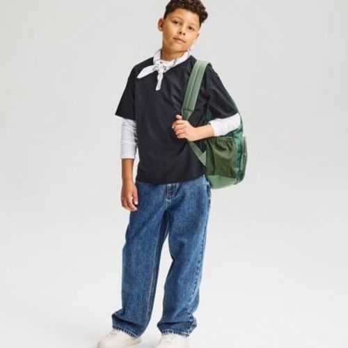 Boys' Short Sleeve 100% Cotton Relaxed Fit T-Shirt - Cat & Jack™ Black S