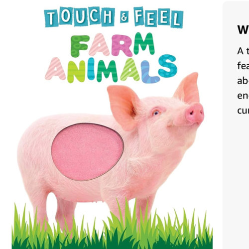Touch and Feel Farm Animals - Novelty Book - Children's Board Book - Interactive Fun Child's Book