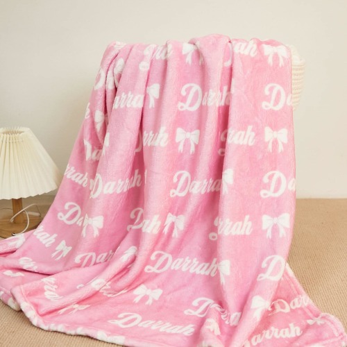 Personalized Baby Blanket, Custom Blanket for Newborn, Baby Name Blanket, Nursery Swaddle Blanket,Gift for Baby, Retro Blanket, Boho