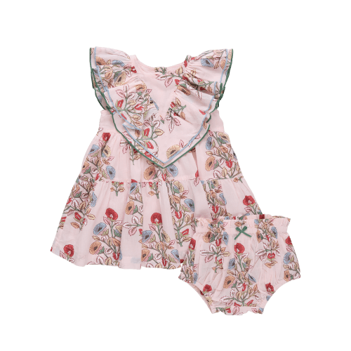 Baby Girls Raphaela Dress Set - Multi Bouquet Floral