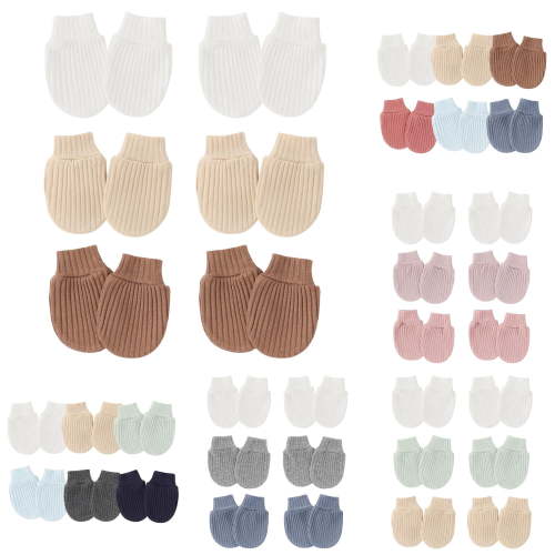 XFeng Baby Mittens No Scratch Mittens Soft Gloves Mittens for 0-6 Months Boys Girls