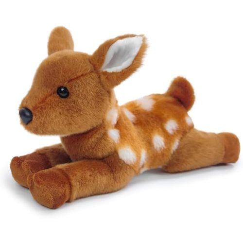 Deer Stuffed Animal for Kids,8 inch Realistic Animal Plush Toy Lying Down Posture Animals,Plush for Boys Girls Adult Birthday Hug Teaching(S-Deer)