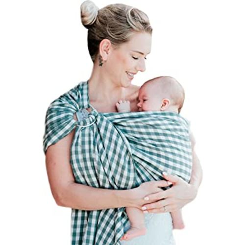 Nalakai Luxury Ring Sling Baby Carrier, Soft Linen Blend Baby Sling, Baby Wrap, Wear Your Little One Close to Your Heart, Comfort, Style