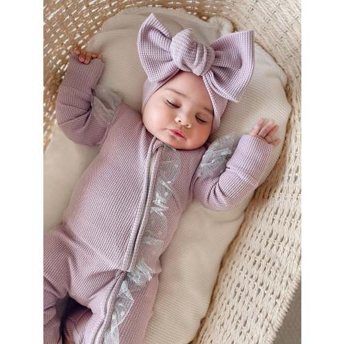 Baby Jumpsuit - You Are Mine Zip One Piece - Lilac – Before & Ever