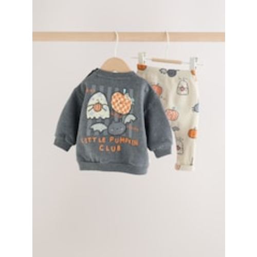 Buy Charcoal Halloween Character Sweat and Legging Baby Set (0mths-2yrs) from Next USA