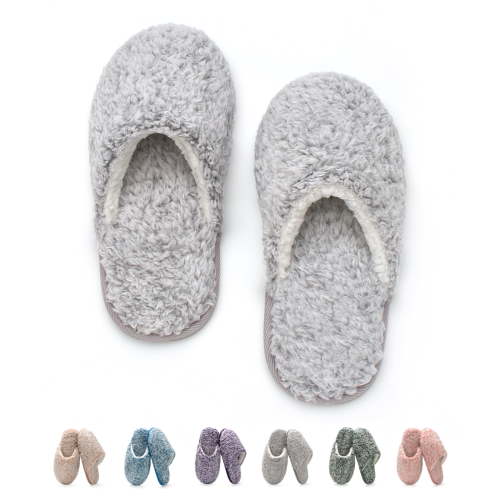 cosyone1997 Women's Fuzzy House Slippers Memory Foam Indoor/Outdoor Soles