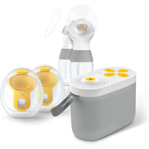 Medela NEW Pump in Style Pro+ Pump Your Way Breast Pump Bundle, Wearable and Traditional Pumping, Clinically Proven Hospital-Efficiency, Double Electric Pump