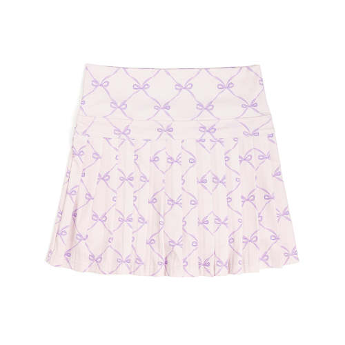 Lavender Bow Trellis Athletic Skort