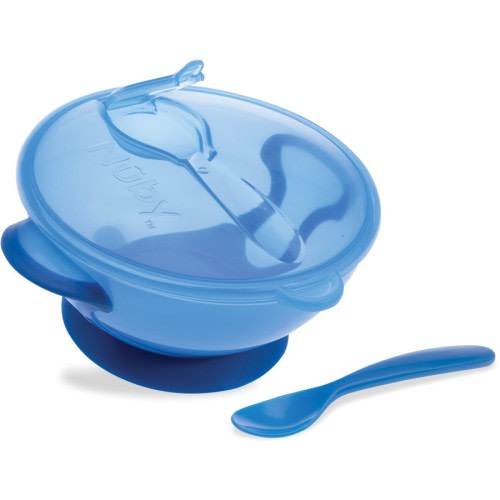 Nuby Suction Bowl with Spoon & Lid