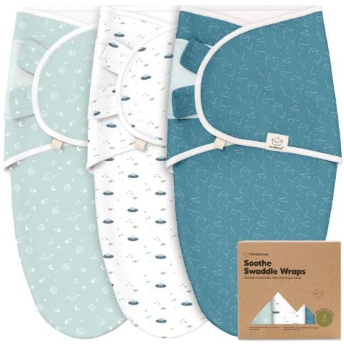 3pk Soothe Baby Swaddle 0-6 Months, Organic Baby Swaddle Sleep Sacks, Newborn, Infant Swaddle Sack