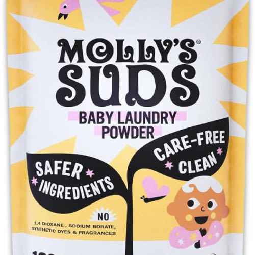 Molly's Suds Baby Laundry Detergent Powder | Removes Formula, Poop & Spit-Up Stains | Extra Gentle for Newborns (Sweet Baby Shea)