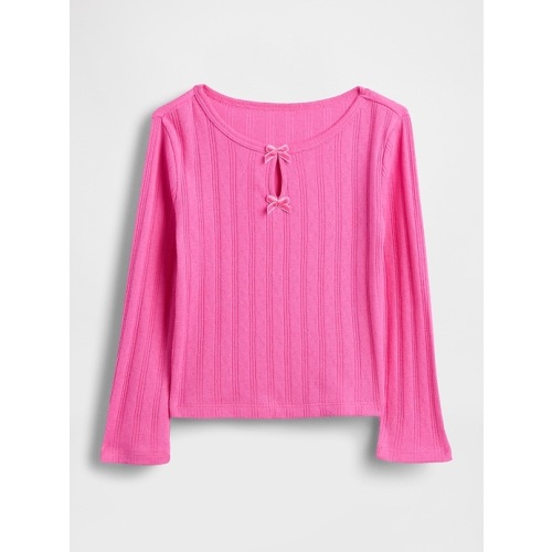 Baby & Toddler Pointelle Bow Top