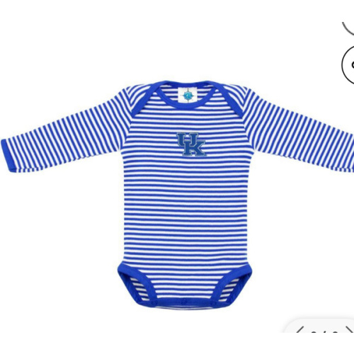 Cats | Kentucky Infant Striped Long Sleeve Onesie | Alumni Hall