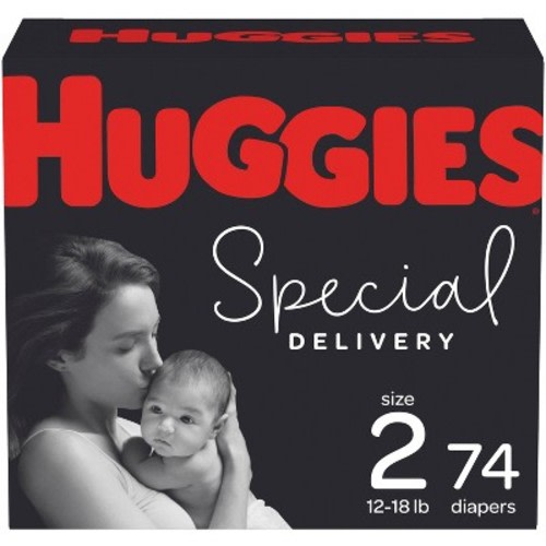 Huggies Special Delivery Hypoallergenic Diapers Super Pack - Size 2 (74ct)
