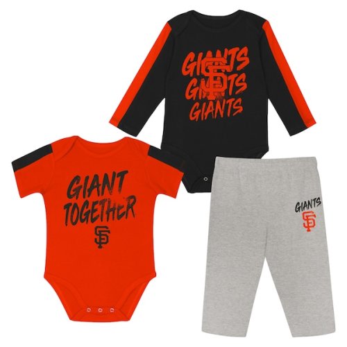San Francisco Giants Outerstuff Infant Double Down Bodysuit and Pants 3-Piece Set