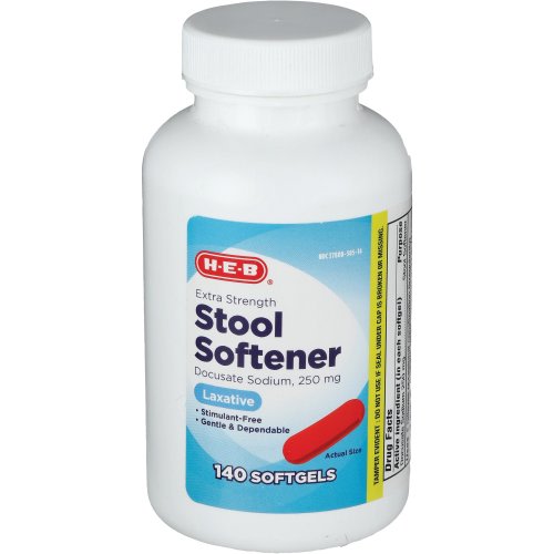 H-E-B Stool Softener Extra Strength&nbsp;&nbsp;250 mg&nbsp;Softgels